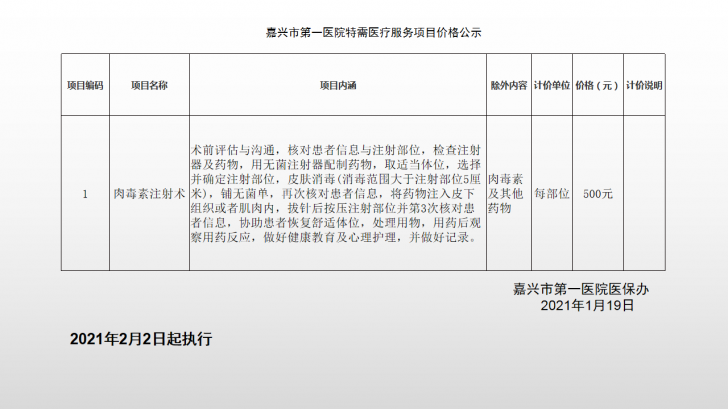 嘉興市第一醫(yī)院特需醫(yī)療服務(wù)項(xiàng)目（肉毒素注射術(shù)）.png